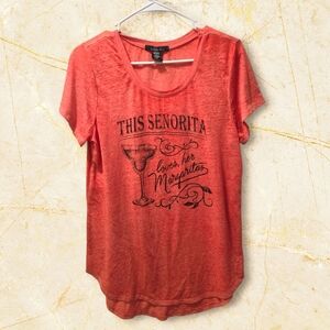 Senorita Margarita Orange Graphic Tee